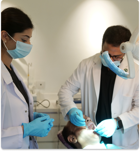 Patel Dental Clinic specialists treating a patient
