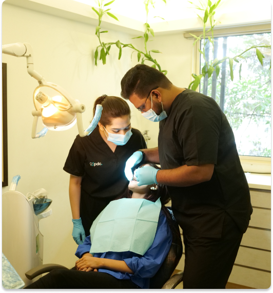 Patel Dental Clinic dentists treating a patient